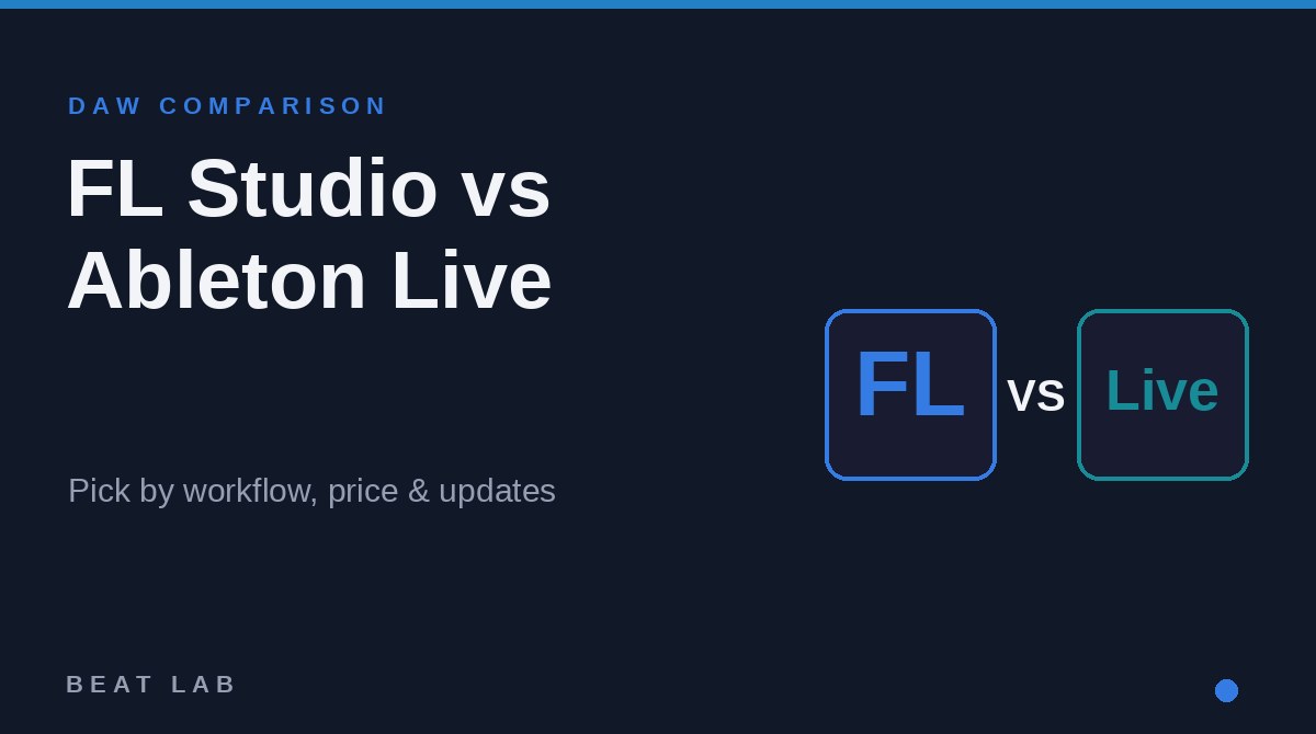 FL Studio vs Ableton Live 比較｜価格と選び方