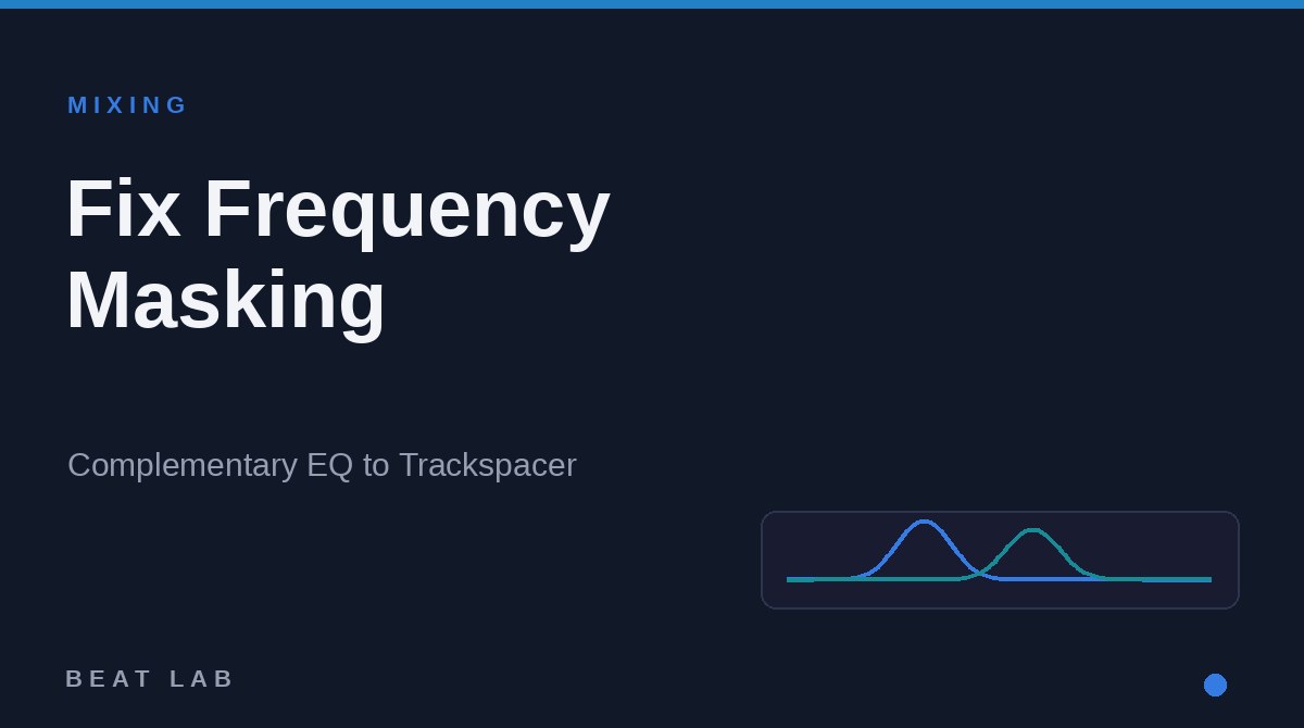 マスキング（音の被り）の解消法｜相補EQからTrackspacer・AI系プラグインまで